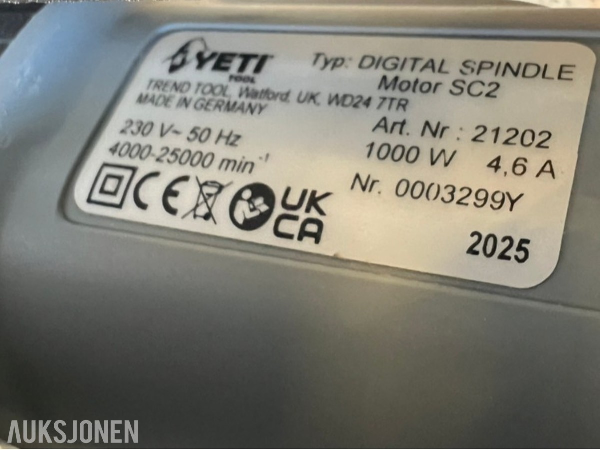 2025 Yeti Tool fres digital spindle med stativ Precisionpro+