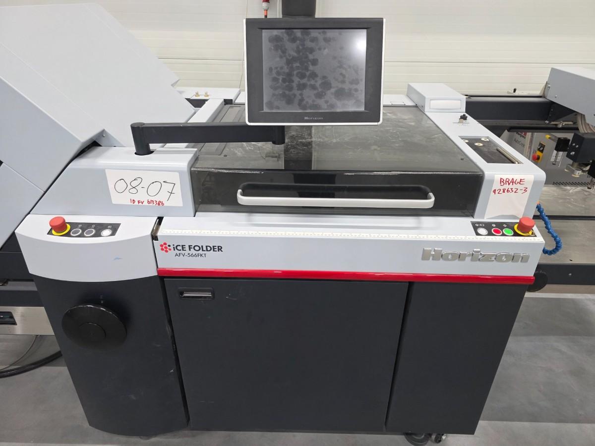 2025 Horizon AFV-566FKT Cross folder / PST-44L Press Stacker