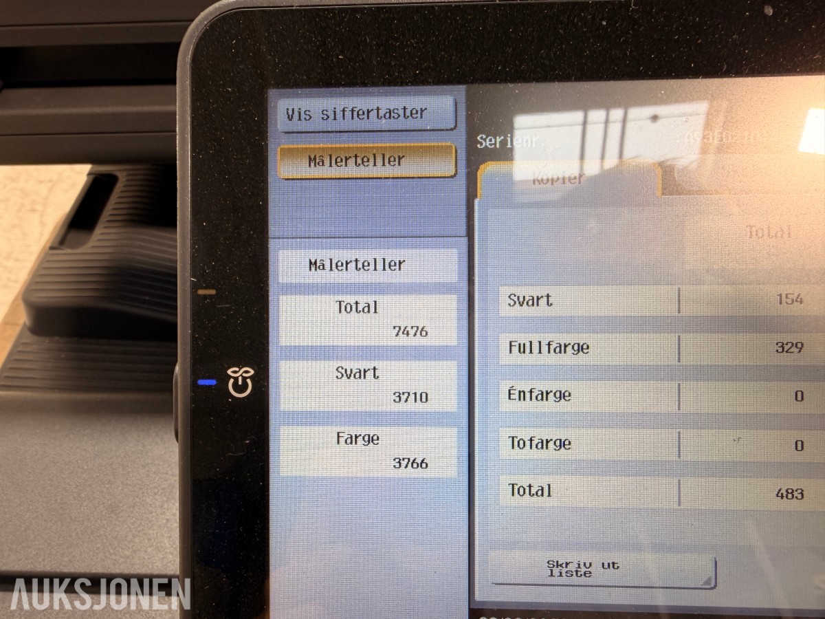 2024 Konica Minolta bizhub C3350i A4 farge multifunksjonsskriver