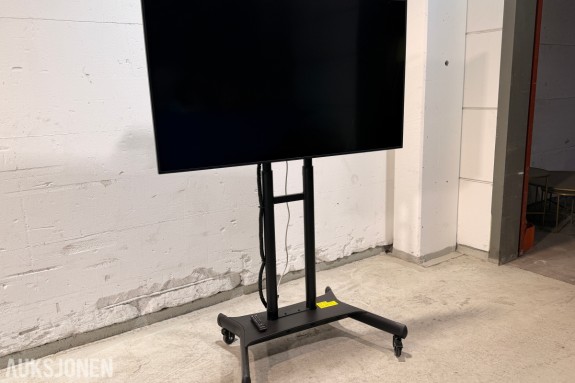 2022 Samsung QB85B 85 tommer 4K infoskjerm på stativ
