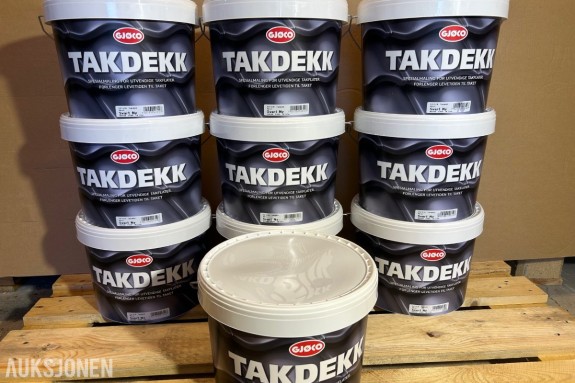 Takdekk - takmaling ca 600 m2 - 120kg/100 L - sort