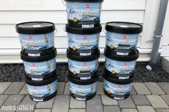 Utendørsmaling 16 år! 125kg/100 liter - velg farge selv!
