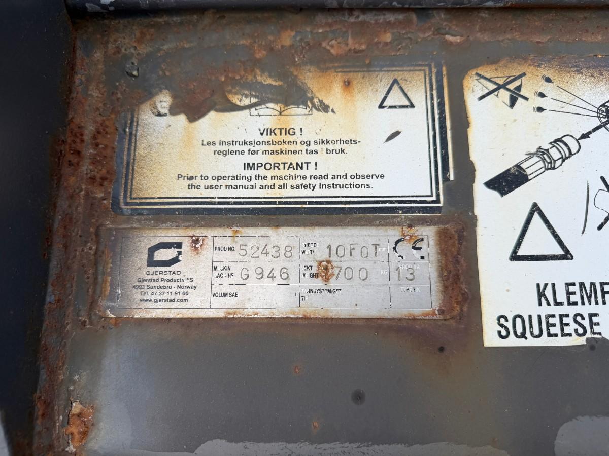 2013 Volvo G946B veihøvel med maskinstyring, frontskjær og midtblad