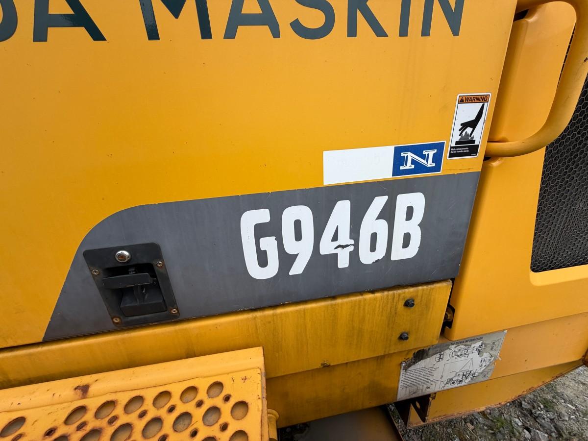 2013 Volvo G946B veihøvel med maskinstyring, frontskjær og midtblad