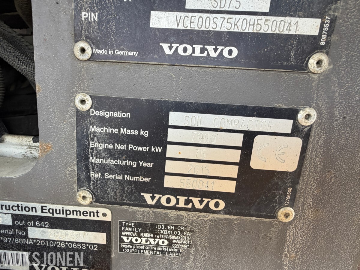 2015 Volvo SD75 Vals