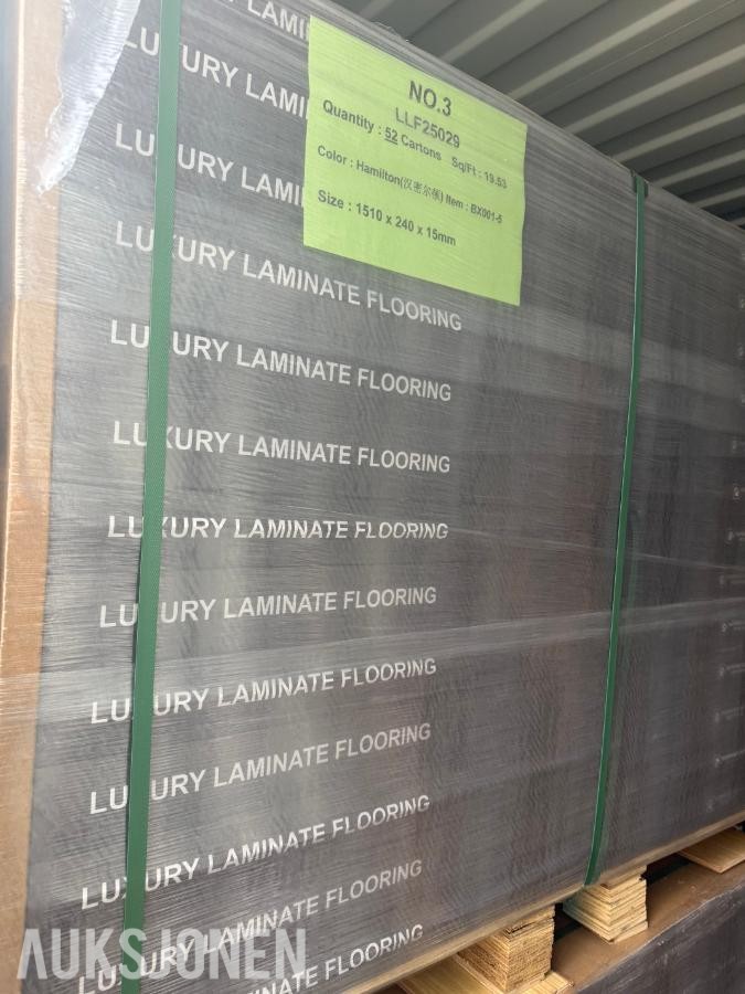 94,35 m2 HEL PALL MED 15mm høykvalitets PREMIUM LAMINATGULV SELGES