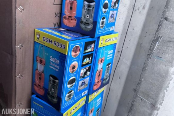 2026 5 stk. helt nye GSH-9399 Solar Charging Camping Light