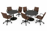 7 stk. LD Seating Oslo 227 konferansestoler og 2 møtebord