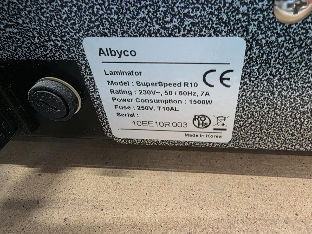 Albyco SuperSpeedR10 Rullelamineringsmaskin