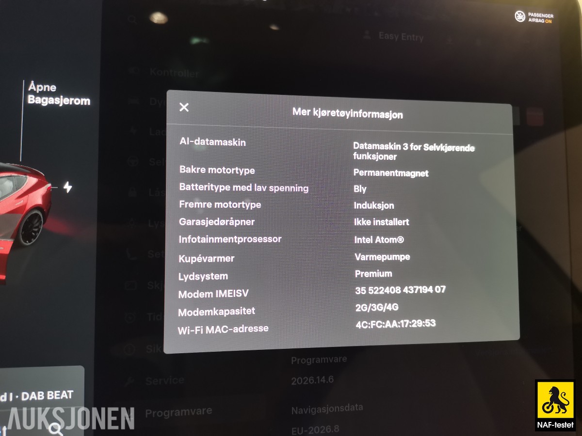 2020 Tesla Model 3 PERFORMANCE AWD VARMEPUMPE PANORAMA