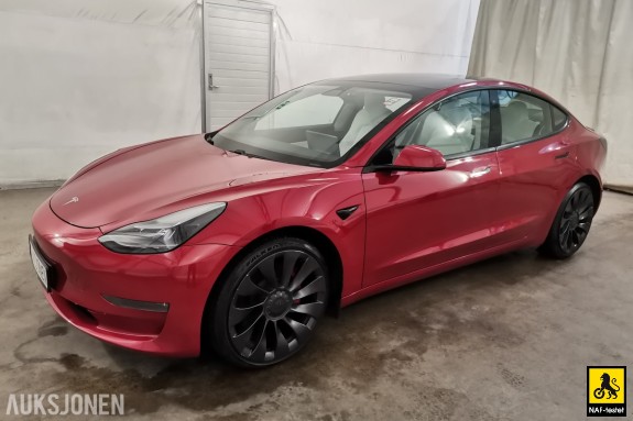 2020 Tesla Model 3 PERFORMANCE AWD VARMEPUMPE PANORAMA