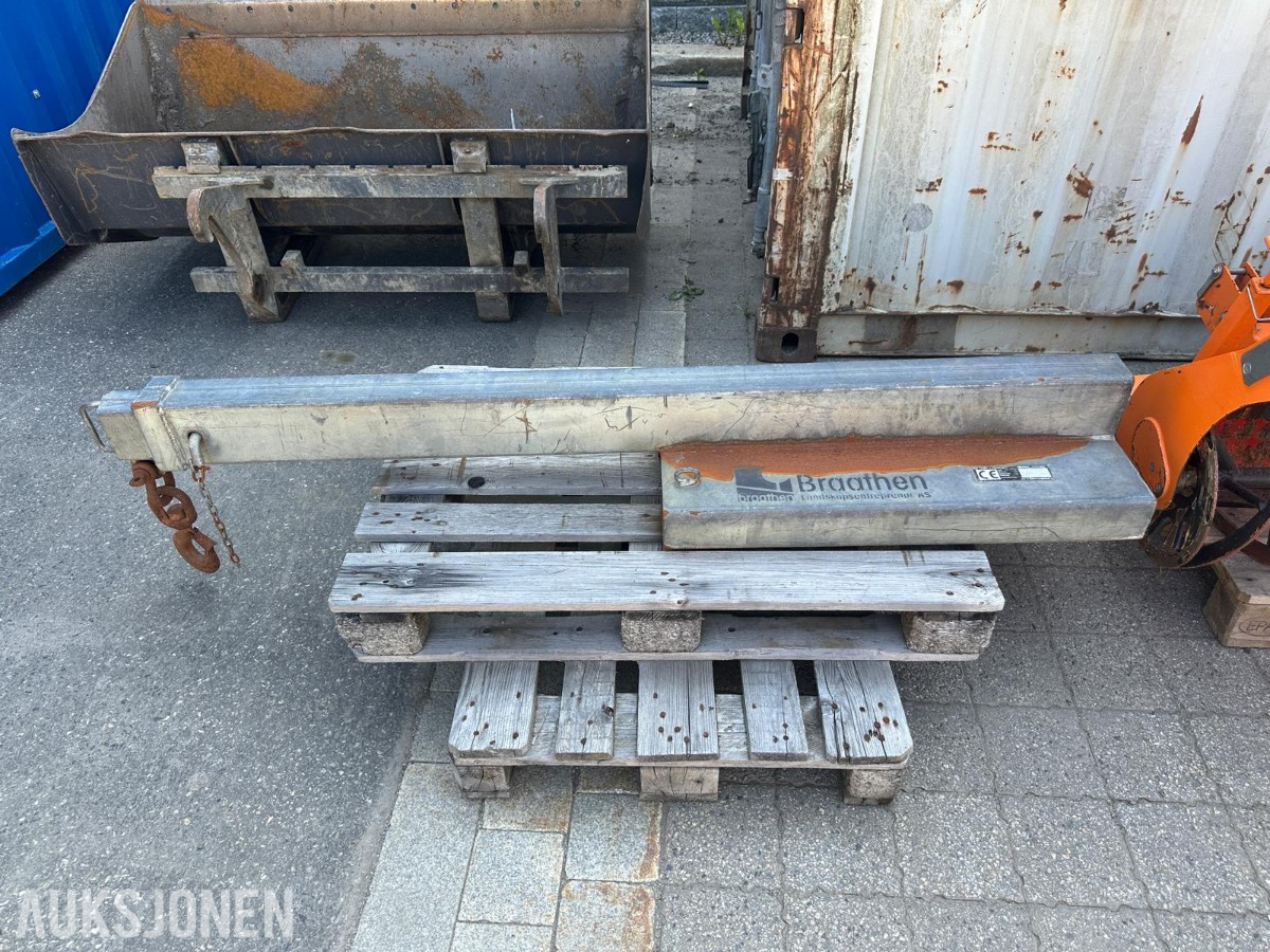 Galvanisert løftebom for hjullaster/traktor – 4,5 tonn