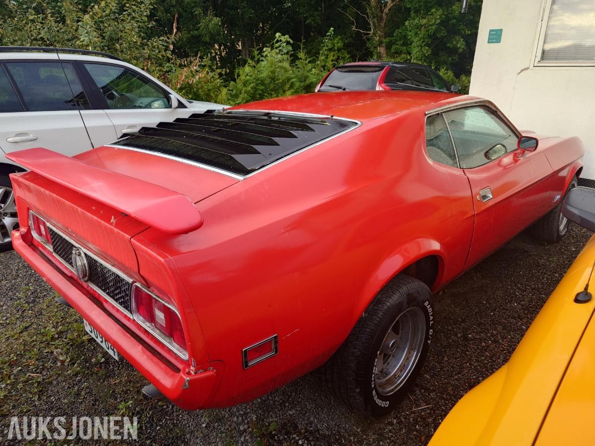 1973 Ford Mustang MACH 1 Fastback - AUTOMAT SKINNINTERIØR 