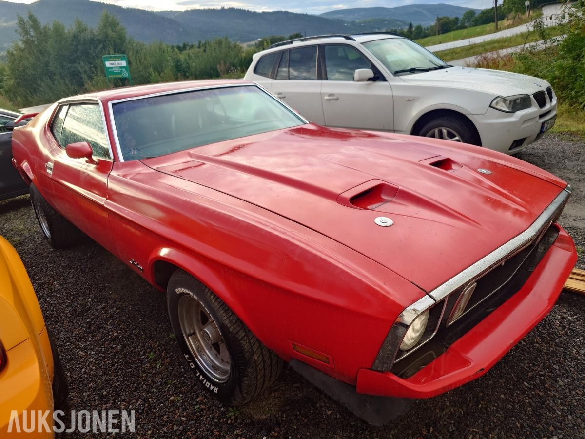 1973 Ford Mustang MACH 1 Fastback - AUTOMAT SKINNINTERIØR 