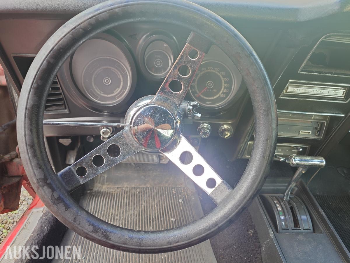 1973 Ford Mustang MACH 1 Fastback - AUTOMAT SKINNINTERIØR 