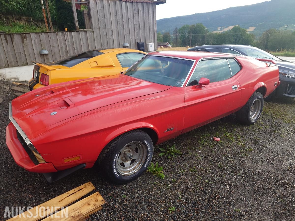1973 Ford Mustang MACH 1 Fastback - AUTOMAT SKINNINTERIØR 