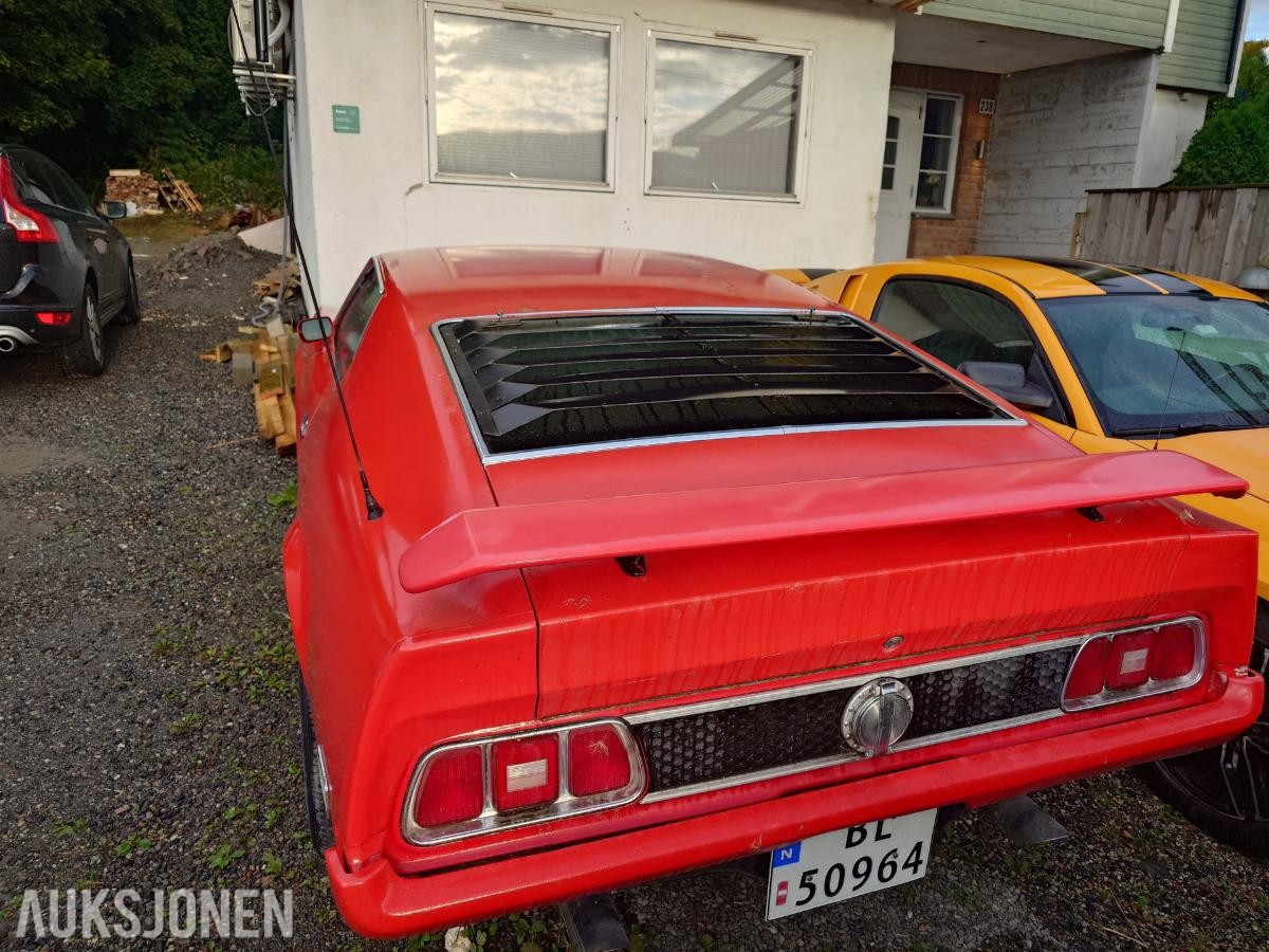 1973 Ford Mustang MACH 1 Fastback - AUTOMAT SKINNINTERIØR 