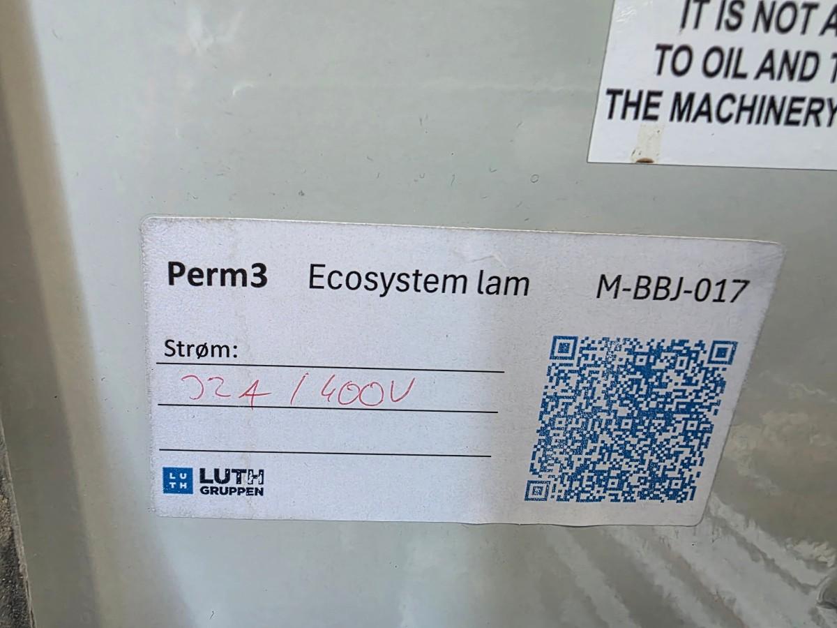 2010 Ecosystem Lamineringsmaskin