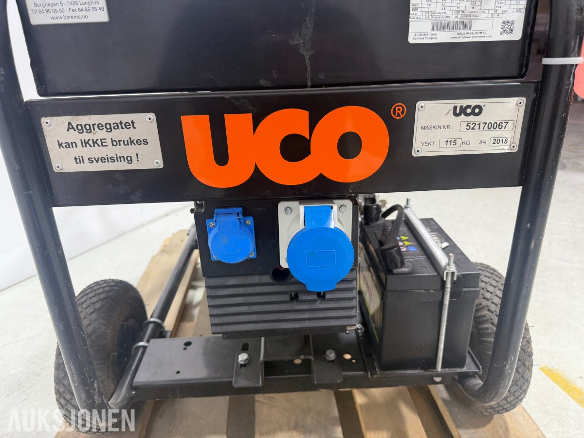 2018 Europower EP6000TDE dieselaggregat 6 kVA 3-fase 230 V