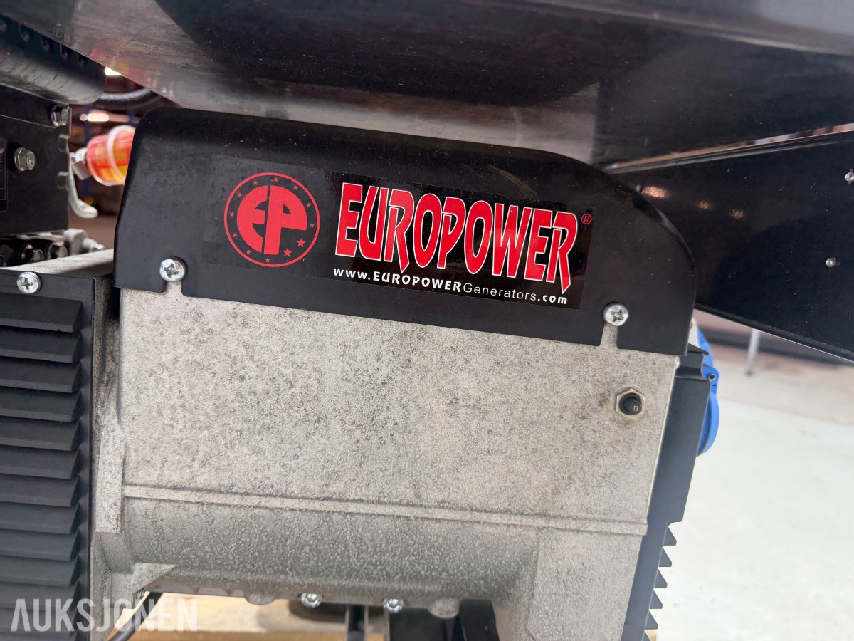 2018 Europower EP6000TDE dieselaggregat 6 kVA 3-fase 230 V