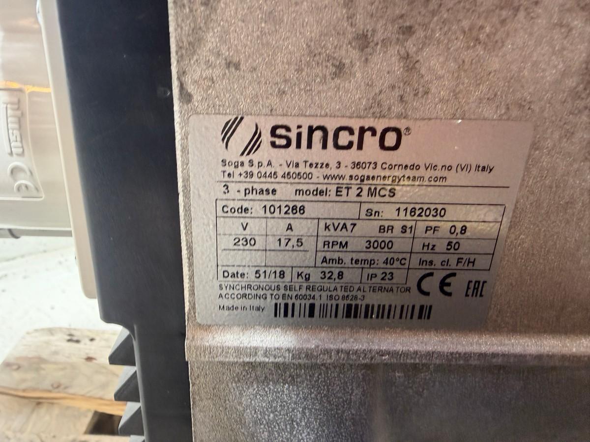 2019 Europower EP6000TDE 3-fase dieselaggregat – 6 kVA