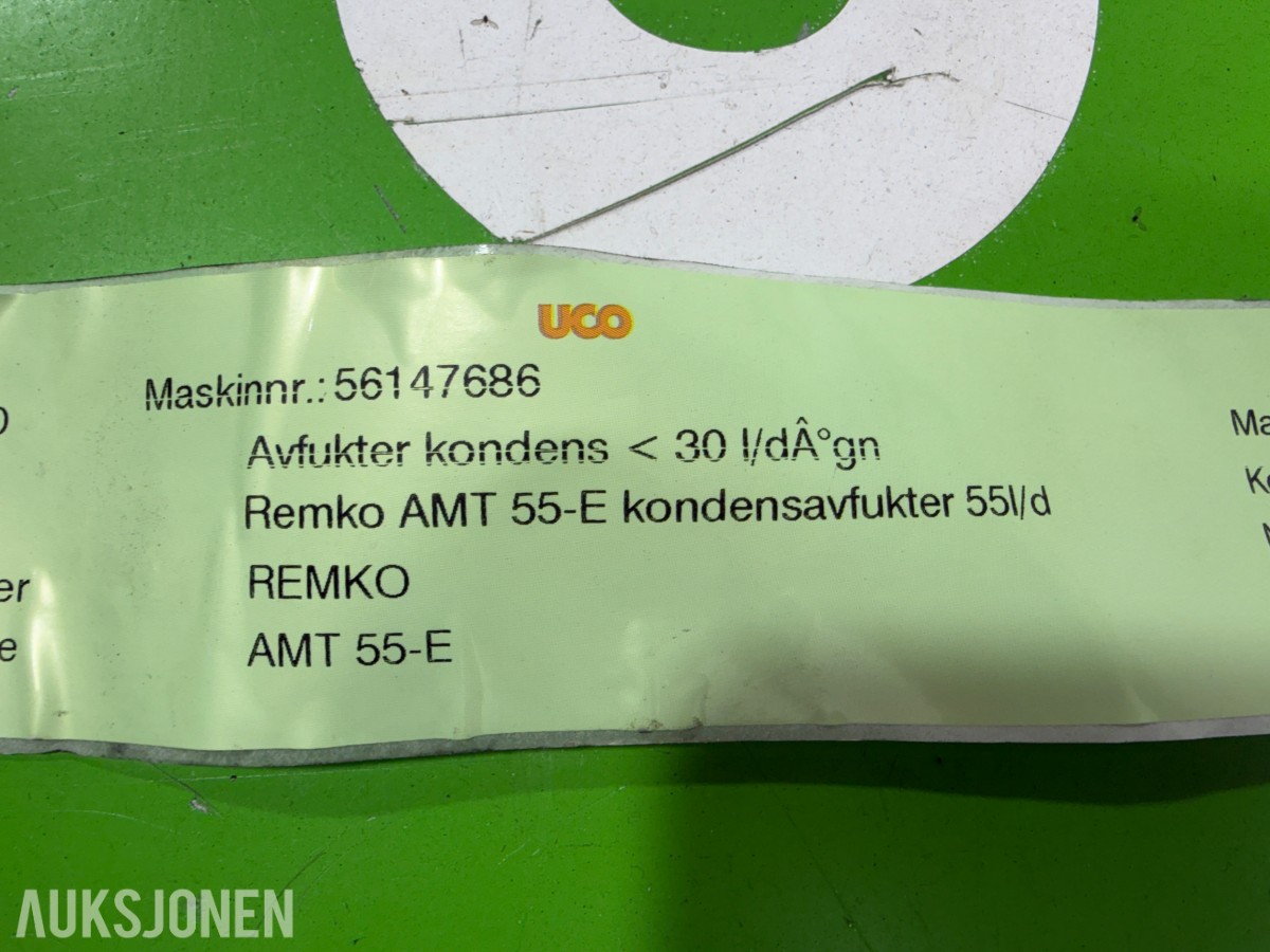 2 stk. Remko AMT 55-E avfuktere