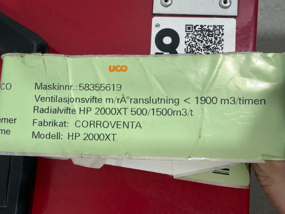 2 stk. Corroventa HP 2000 XT radialvifter