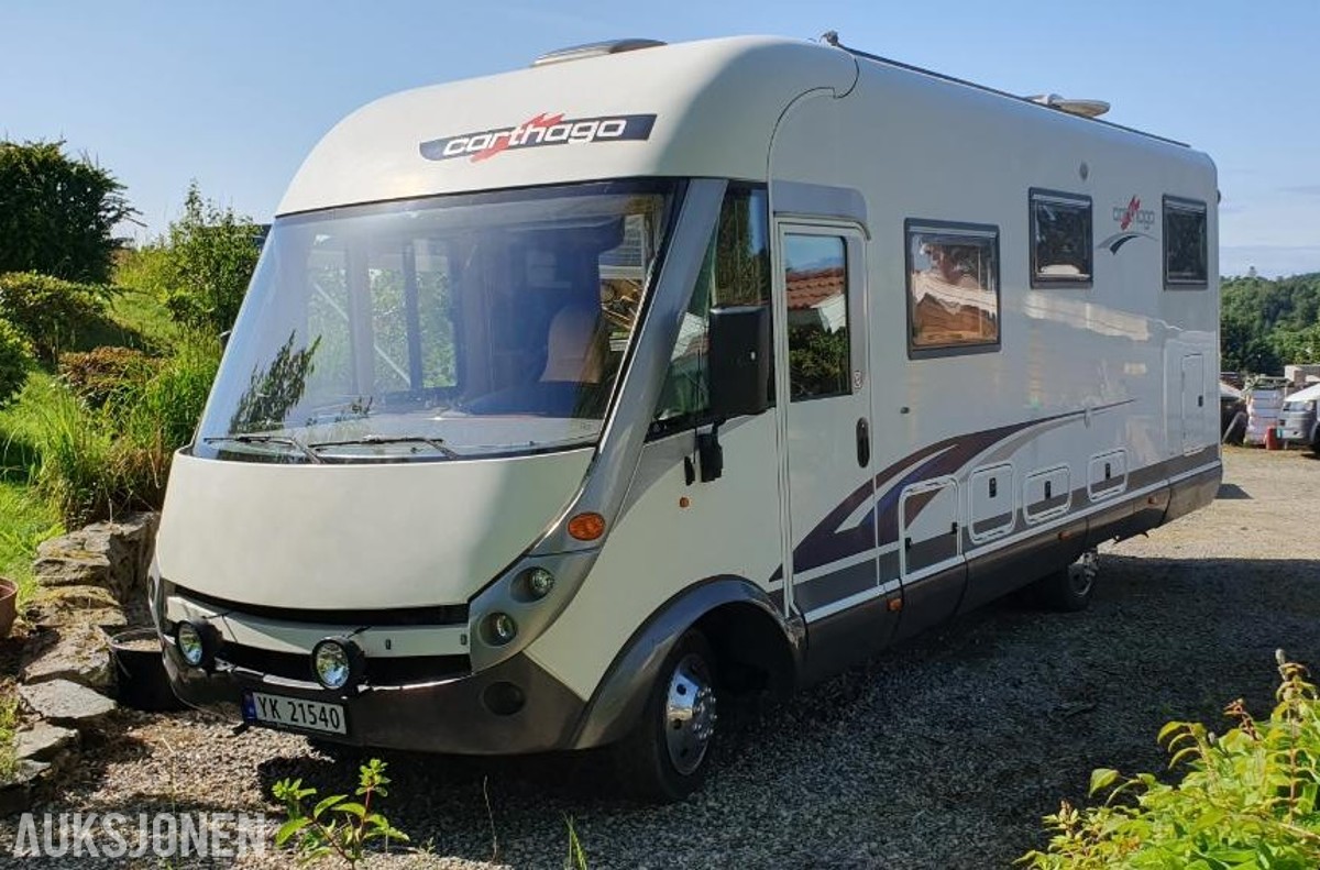 2007 Carthago Campingbil, Automat, Ryggekamera, S+V dekk, EU OK til 06.2028