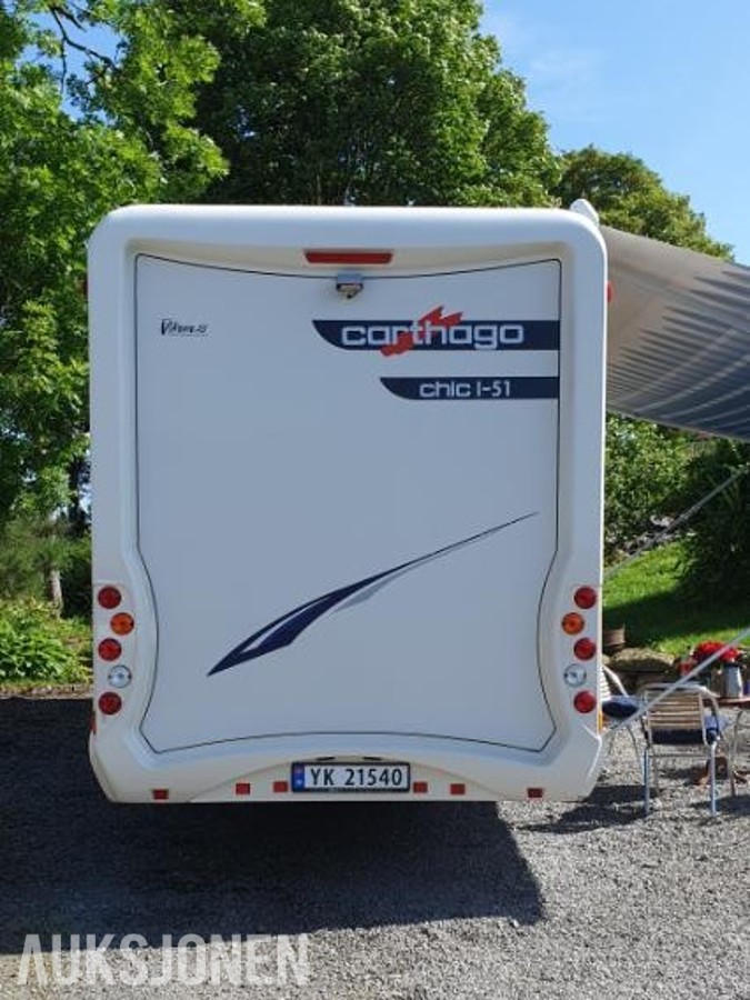 2007 Carthago Campingbil, Automat, Ryggekamera, S+V dekk, EU OK til 06.2028