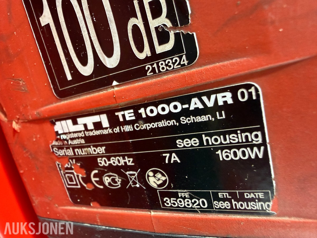 Hilti TE 1000AVR meiselhammer