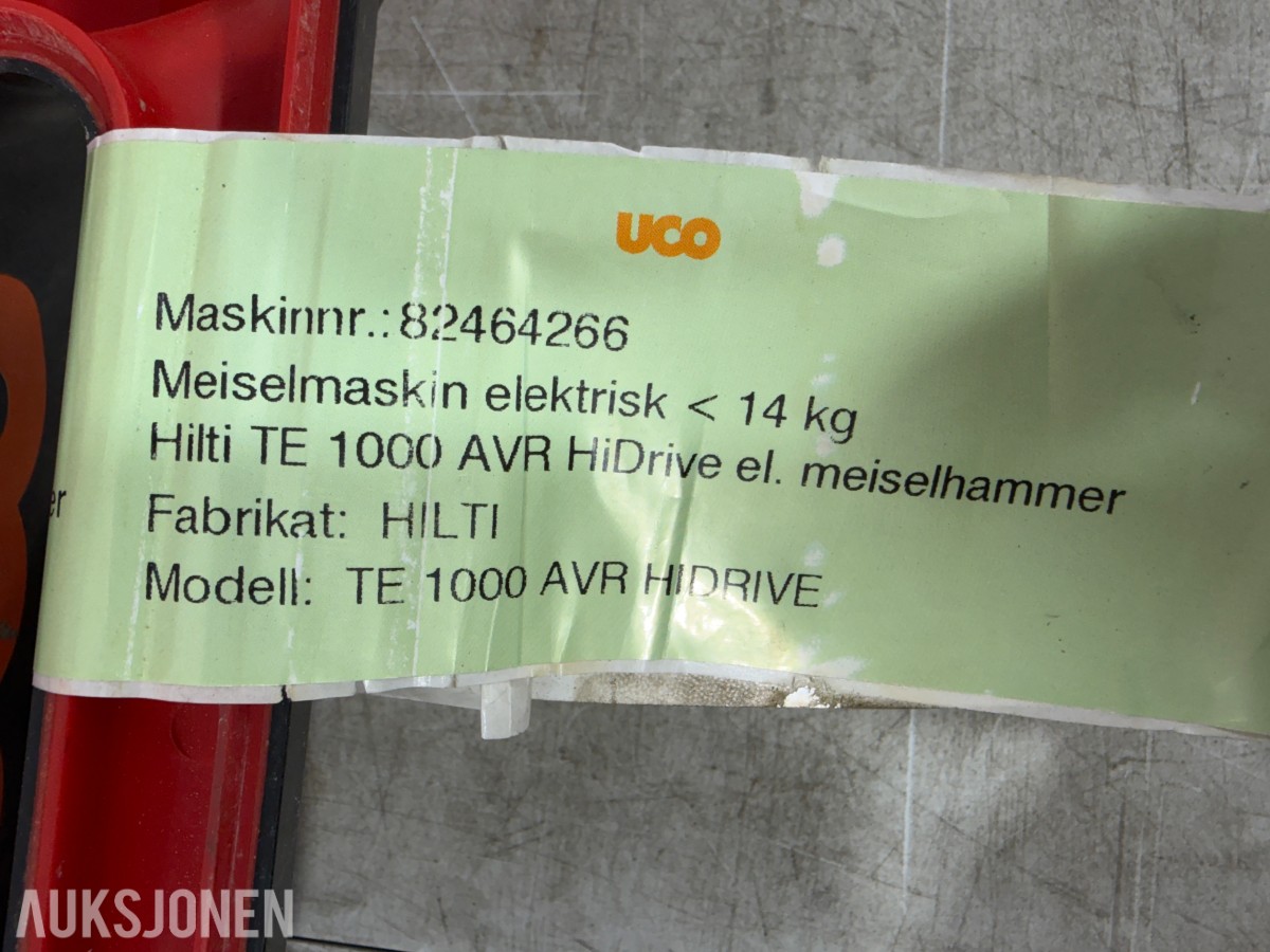 Hilti TE 1000AVR meiselhammer