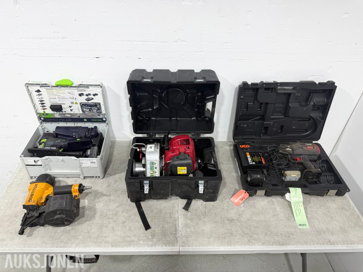 Profesjonelt verktøysett fra Festool, Portable Winch, MAX og Bostitch