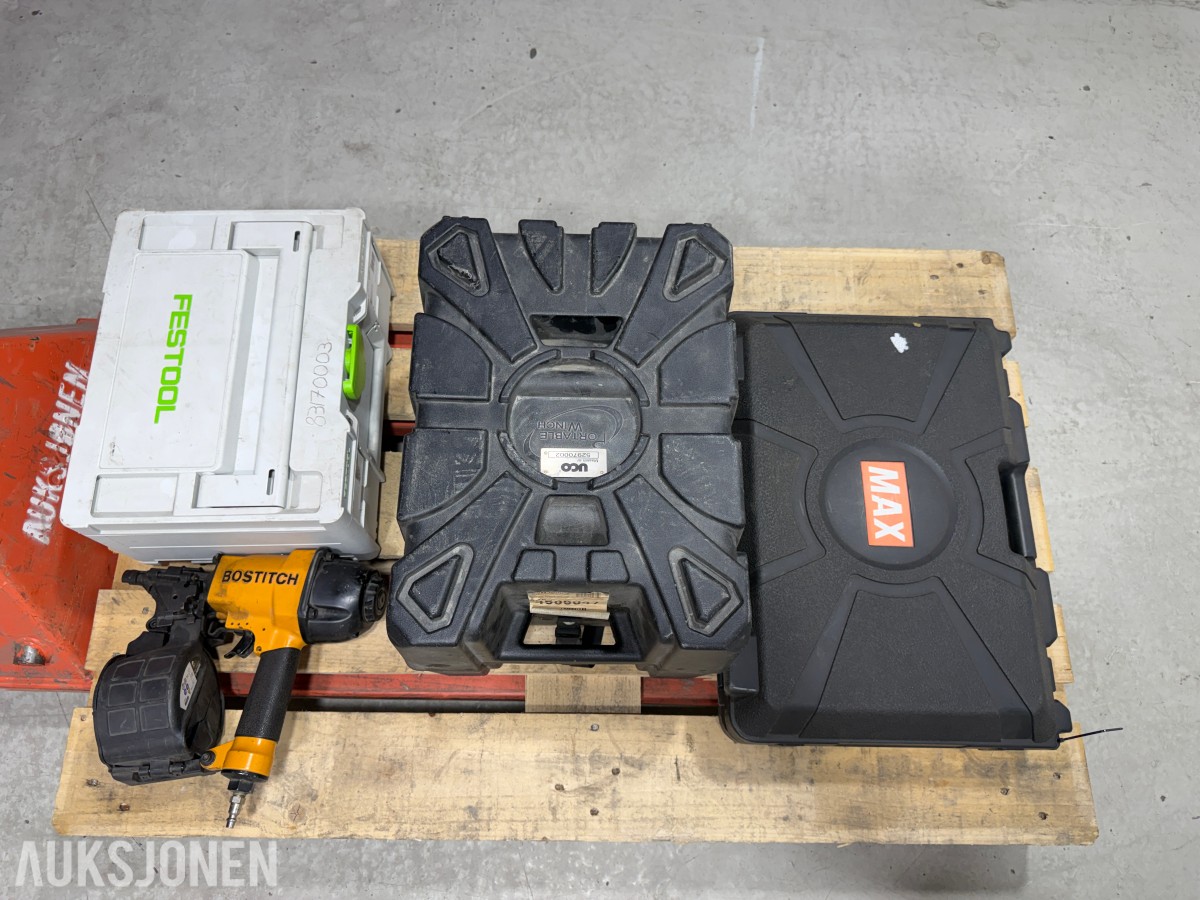 Profesjonelt verktøysett fra Festool, Portable Winch, MAX og Bostitch