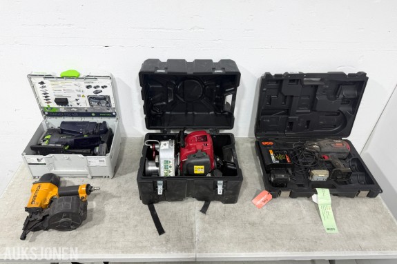 Profesjonelt verktøysett fra Festool, Portable Winch, MAX og Bostitch