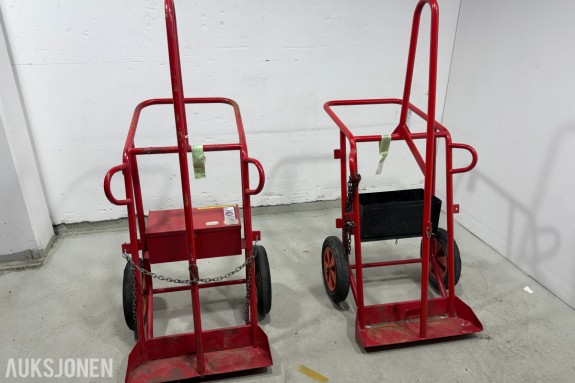 2 stk. Jonex gasstraller for 2 x 50 L gassflasker – 250 kg