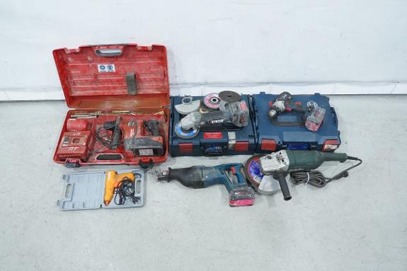 Verktøyparti – Hilti, Bosch Professional og Metabo