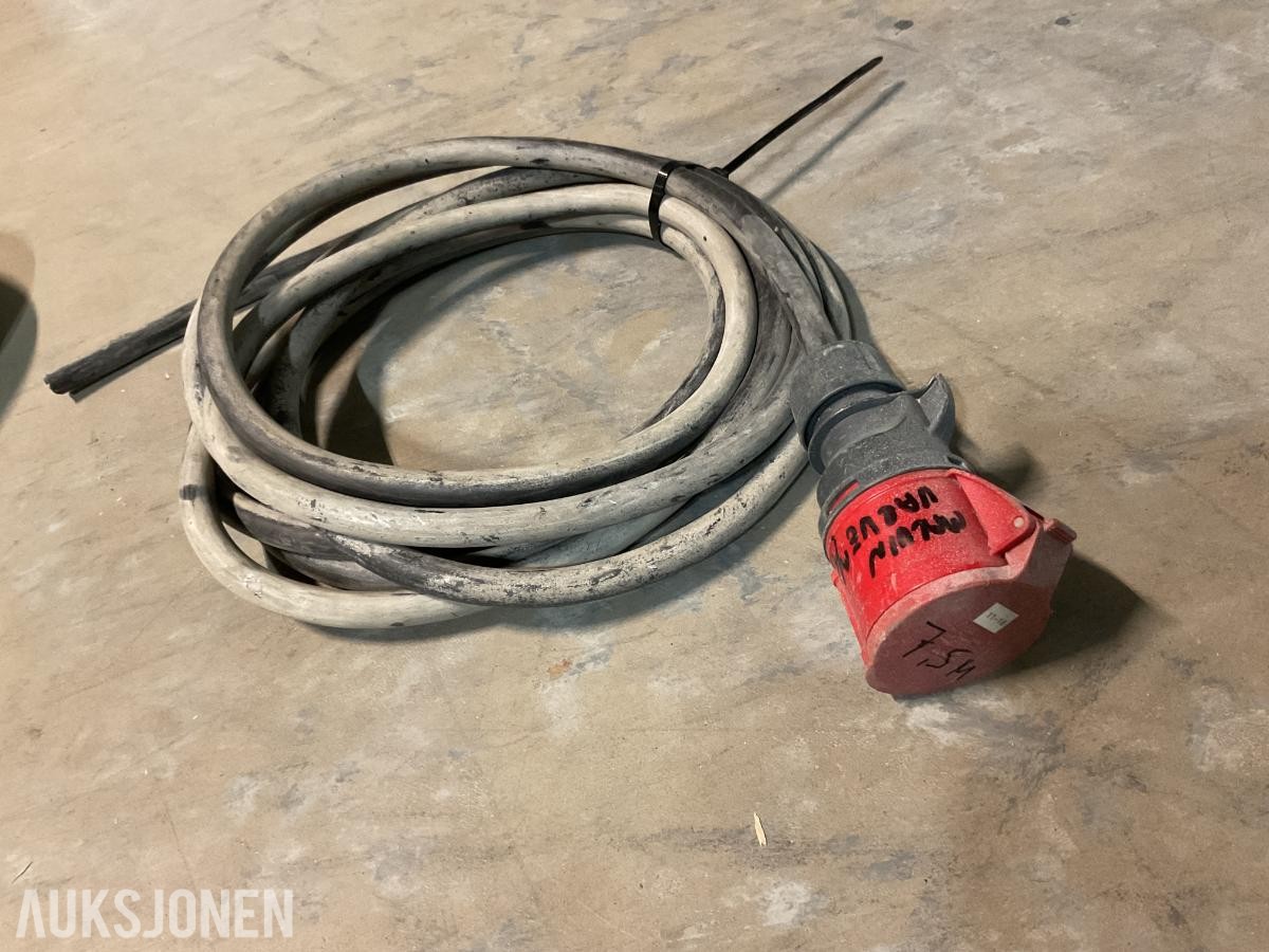 2 STK 32A SKJØTEKABLER GUMMIKABEL 400V