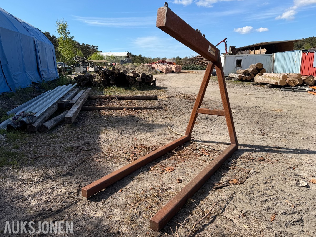 2019 INDUSTRIKRAN LØFTERAMME 5000 KG MED 3 METER GAFLER