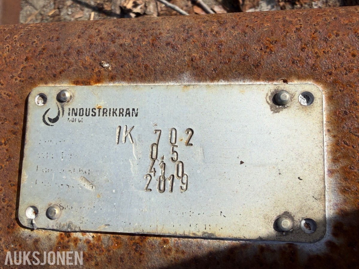 2019 INDUSTRIKRAN LØFTERAMME 5000 KG MED 3 METER GAFLER
