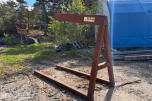 2019 INDUSTRIKRAN LØFTERAMME 5000 KG MED 3 METER GAFLER