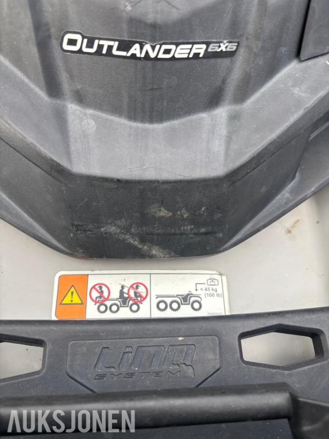 2014 Can-Am OUTLANDER XT 1000 - 6x6, BELTEKITT, VINSJ, HENGERFESTE