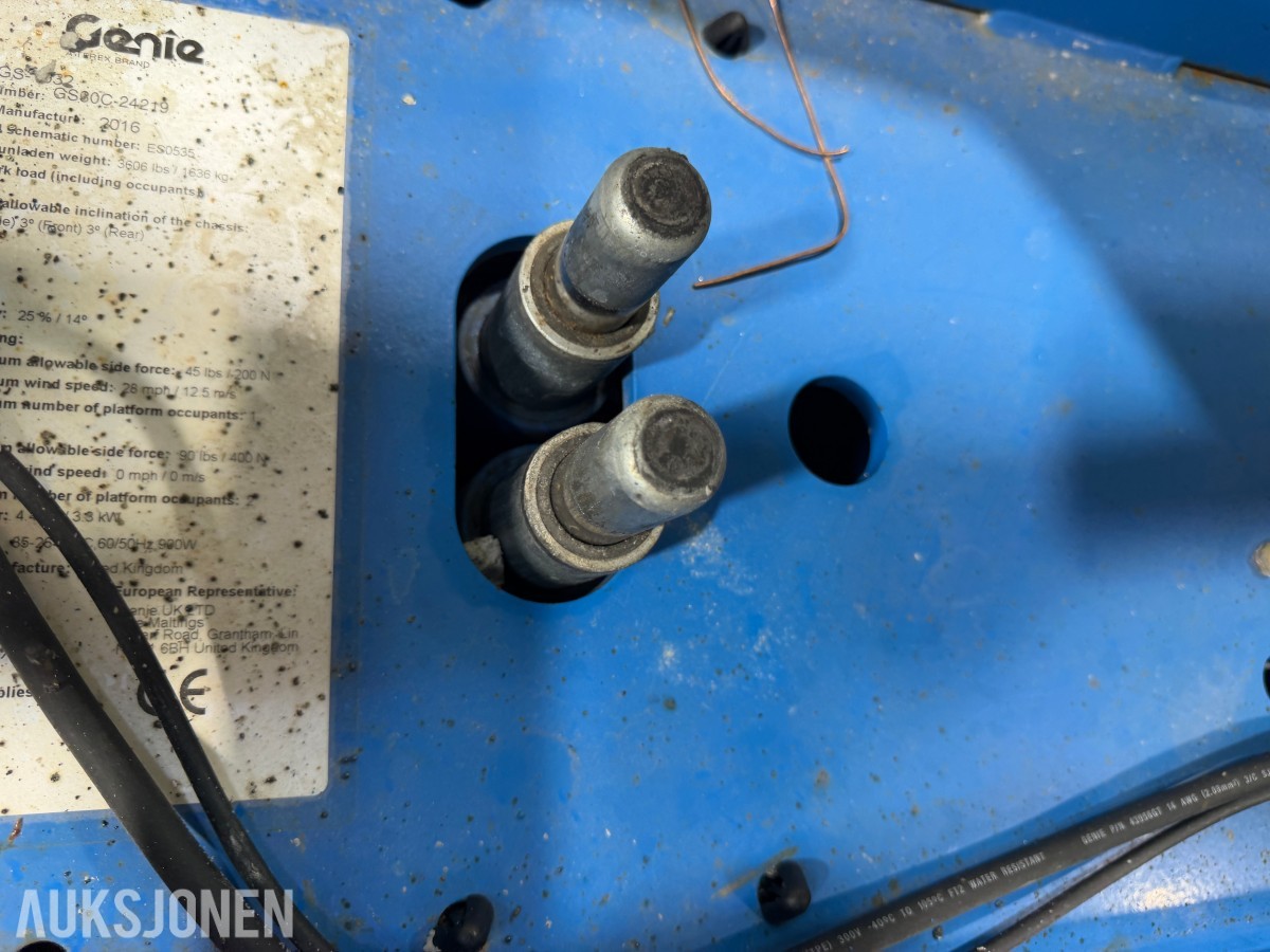 2016 Genie GS-1932 Batteridrevet sakselift – 7,79 m arbeidshøyde