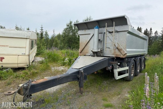 2012 - OVOX/Bruns 27T - Tipphenger / Dumperhenger – Luftfjæring - Stått feil km.stand tidligere.