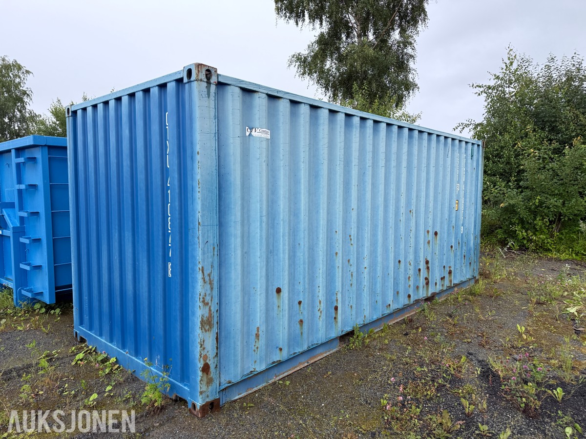 2011 - 20 fots container med containerramme