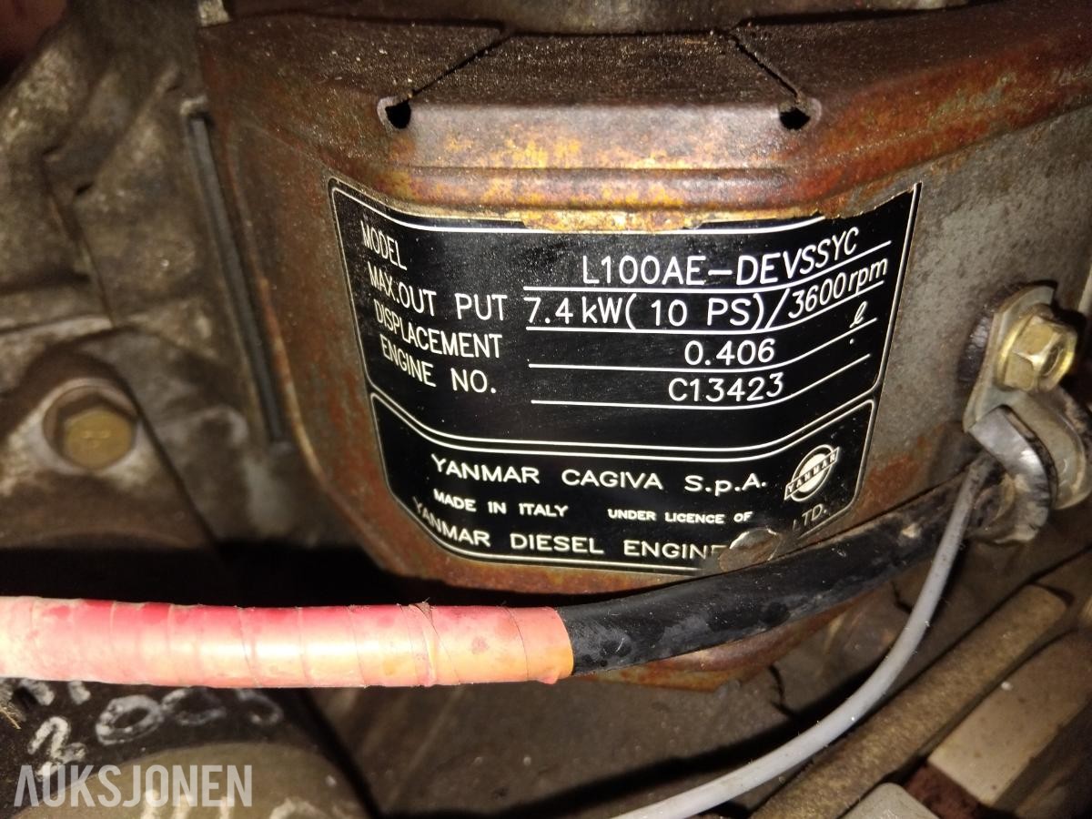 2000 YANMAR L100AE luftavkjølt dieselmotor