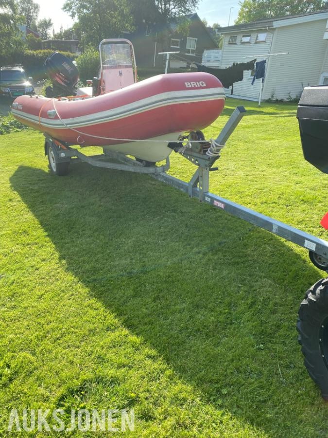 2001 BRIG 450 s RIB med henger og suzuki motor