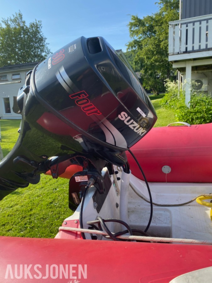 2001 BRIG 450 s RIB med henger og suzuki motor