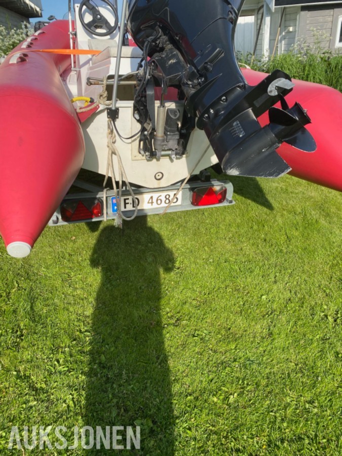 2001 BRIG 450 s RIB med henger og suzuki motor