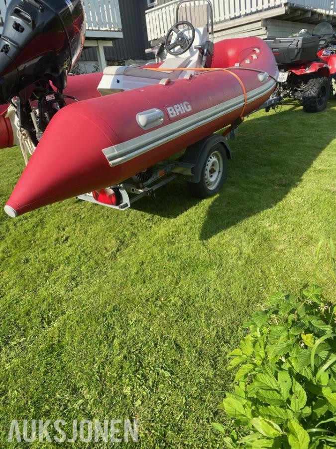2001 BRIG 450 s RIB med henger og suzuki motor
