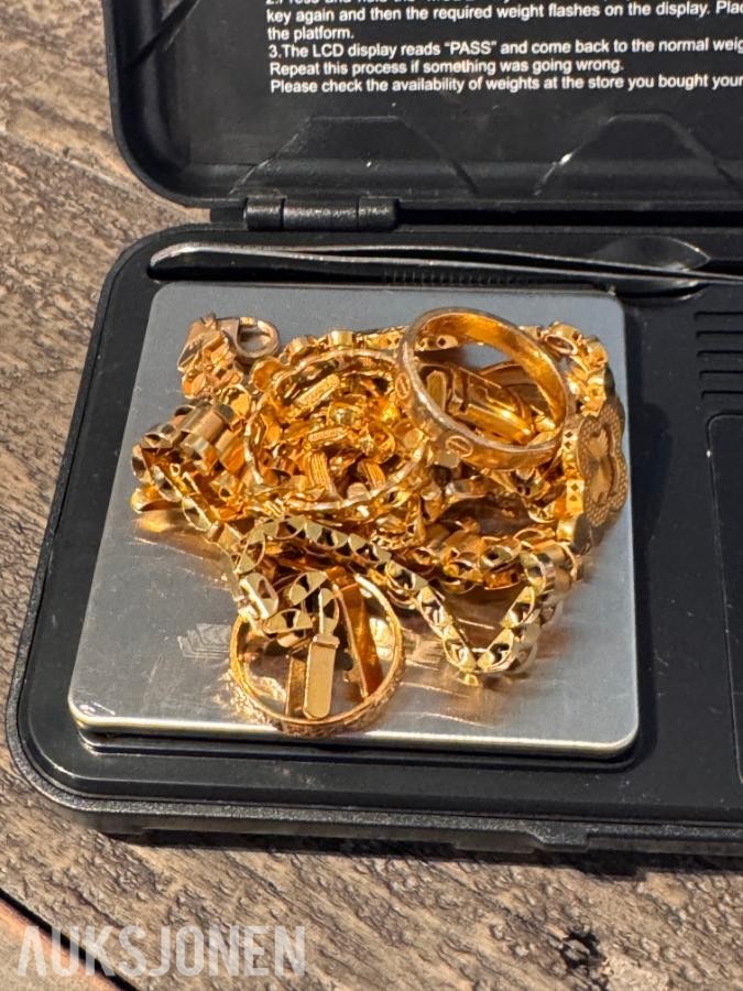 21 karat Armebånder og Ringer